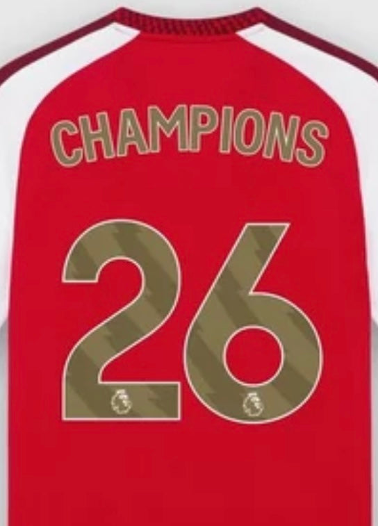 英超26 CHAMPIONS 金字 (預訂)