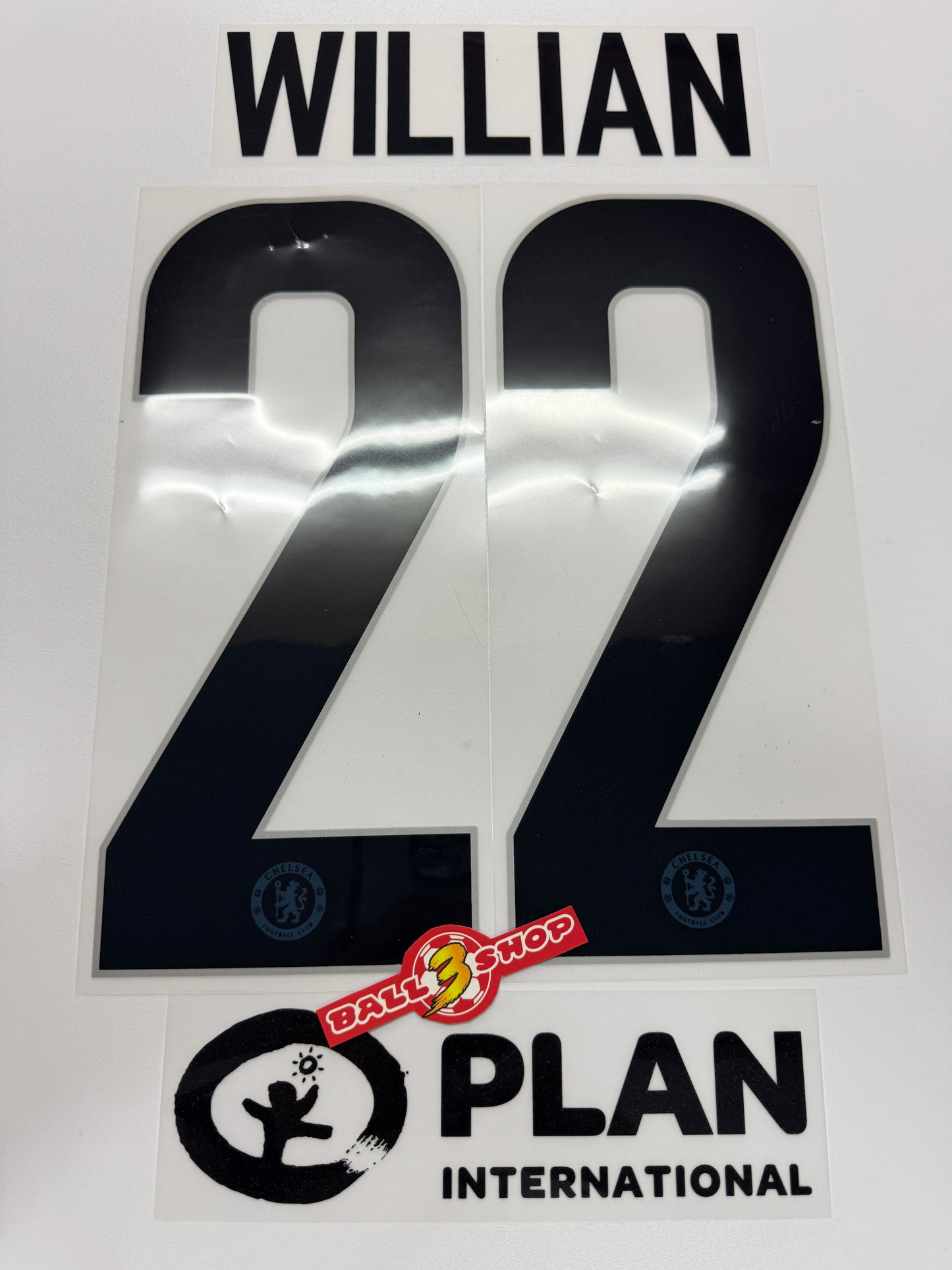 2018-19 車路士第三作客盃賽印字+ PLAN 廣告( 內含各名字選擇）
