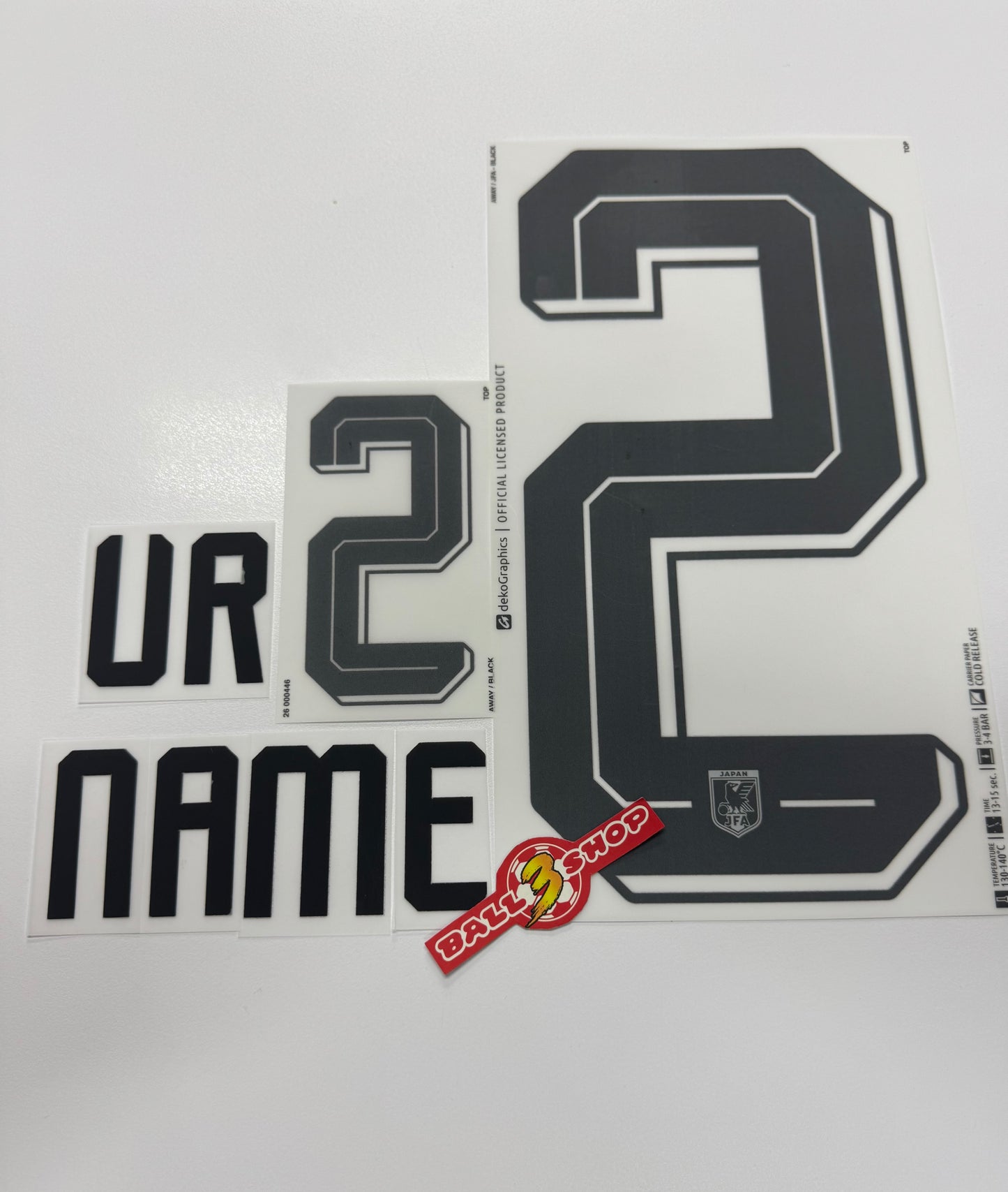 2026 日本國家隊作客印字 （不含球衣，可自訂人名及號碼）
