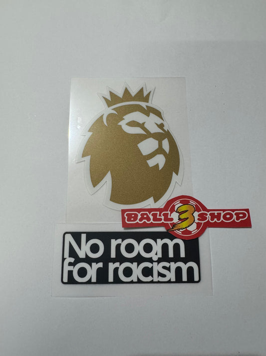 英超冠軍金章+ NO ROOM FOR RACISM 臂章