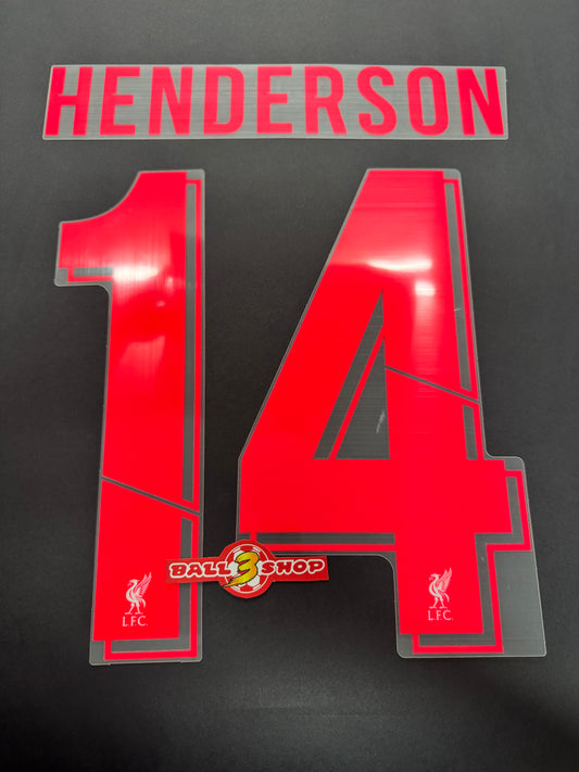 2020-21 利物浦盃賽作客橙色印字（內含各名字選擇）