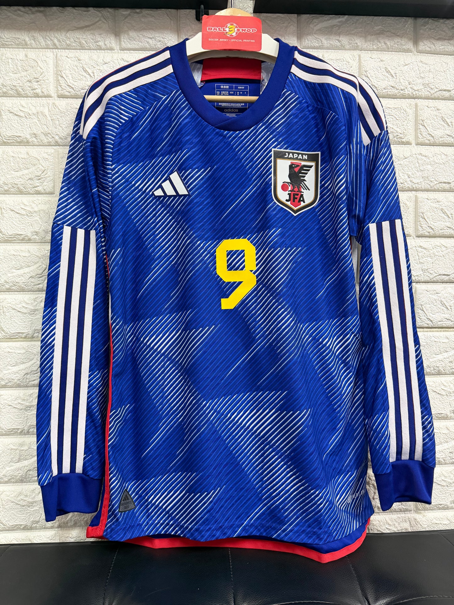 球衣2022 日本主場 9 AYASE (上田綺世）長袖「球員版」球衣