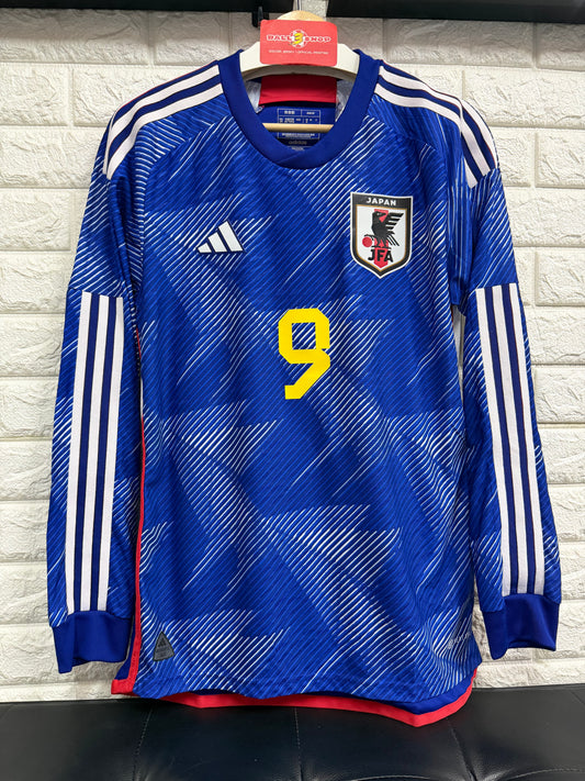 球衣2022 日本主場 9 AYASE (上田綺世）長袖「球員版」球衣