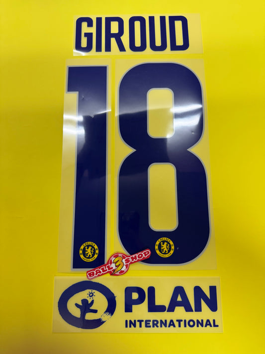 2018-19 車路士作客盃賽印字+ PLAN 廣告 ( 內含各名字選擇）