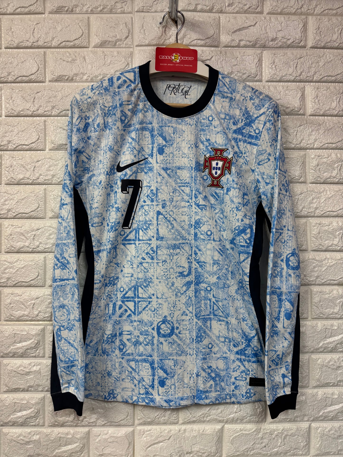 2024 葡萄牙作客長袖7 RONALDO"更衣室球員版"球衣