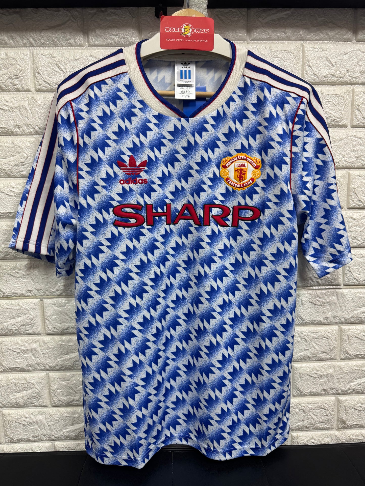 1992 adidas 三葉草曼聯作客連號碼球衣