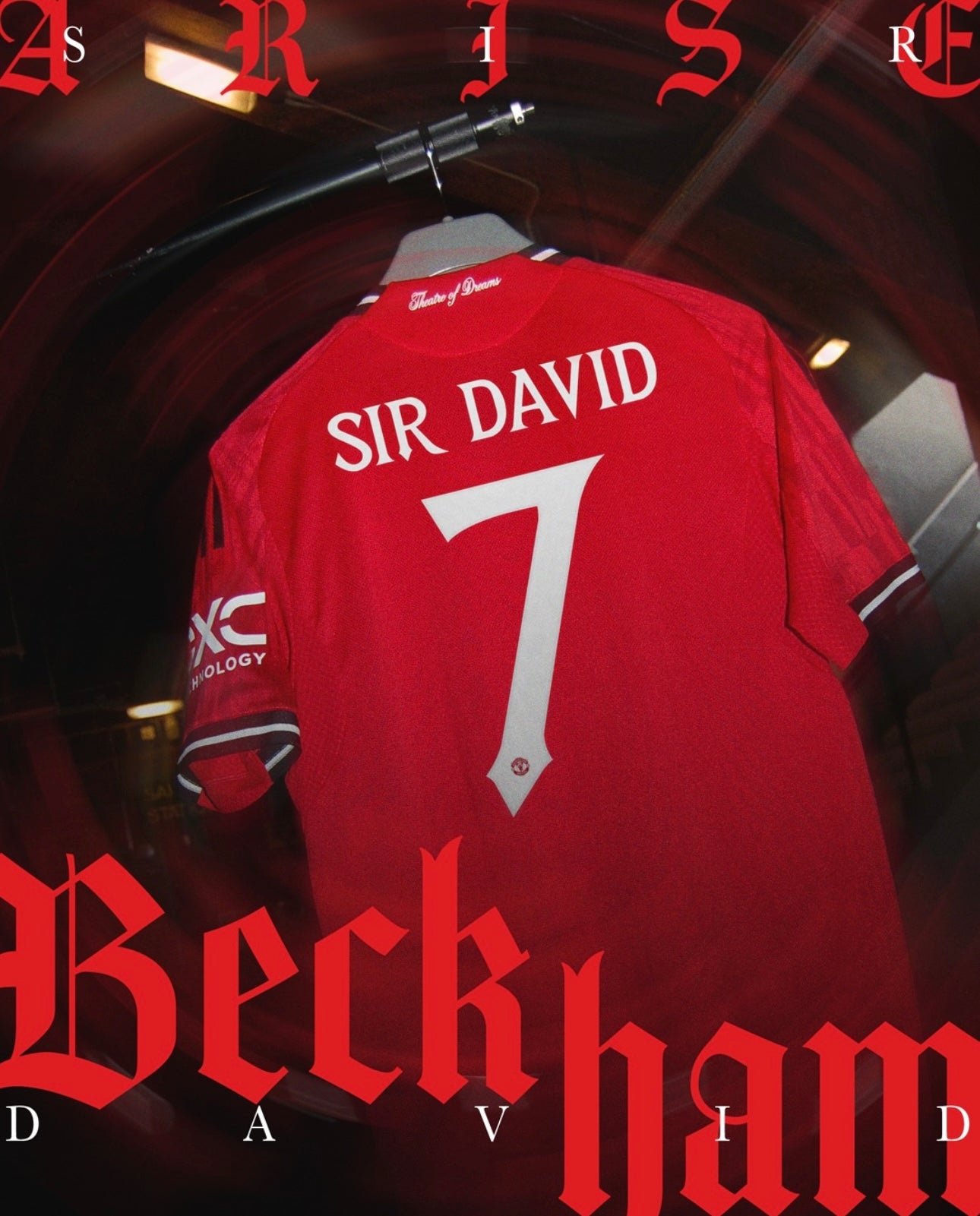 2025-26  曼聯主場 7 SIR DAVID 印字球衣
