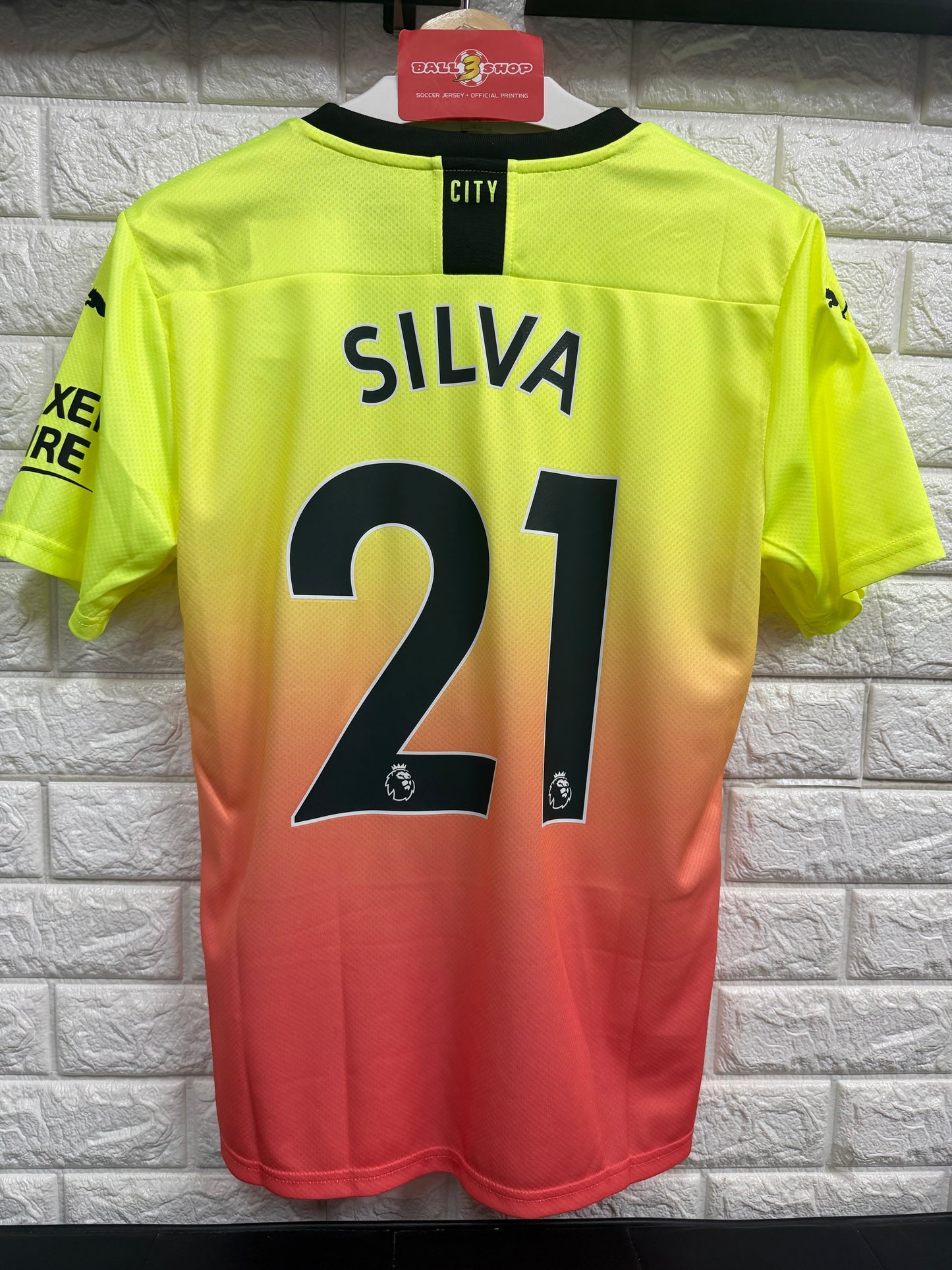 2019-20曼城作客 Silva 球衣